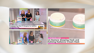 Purdori's Hydrating Skincare Masks Featured on WGN Daytime Chicago for National Hydration Day
