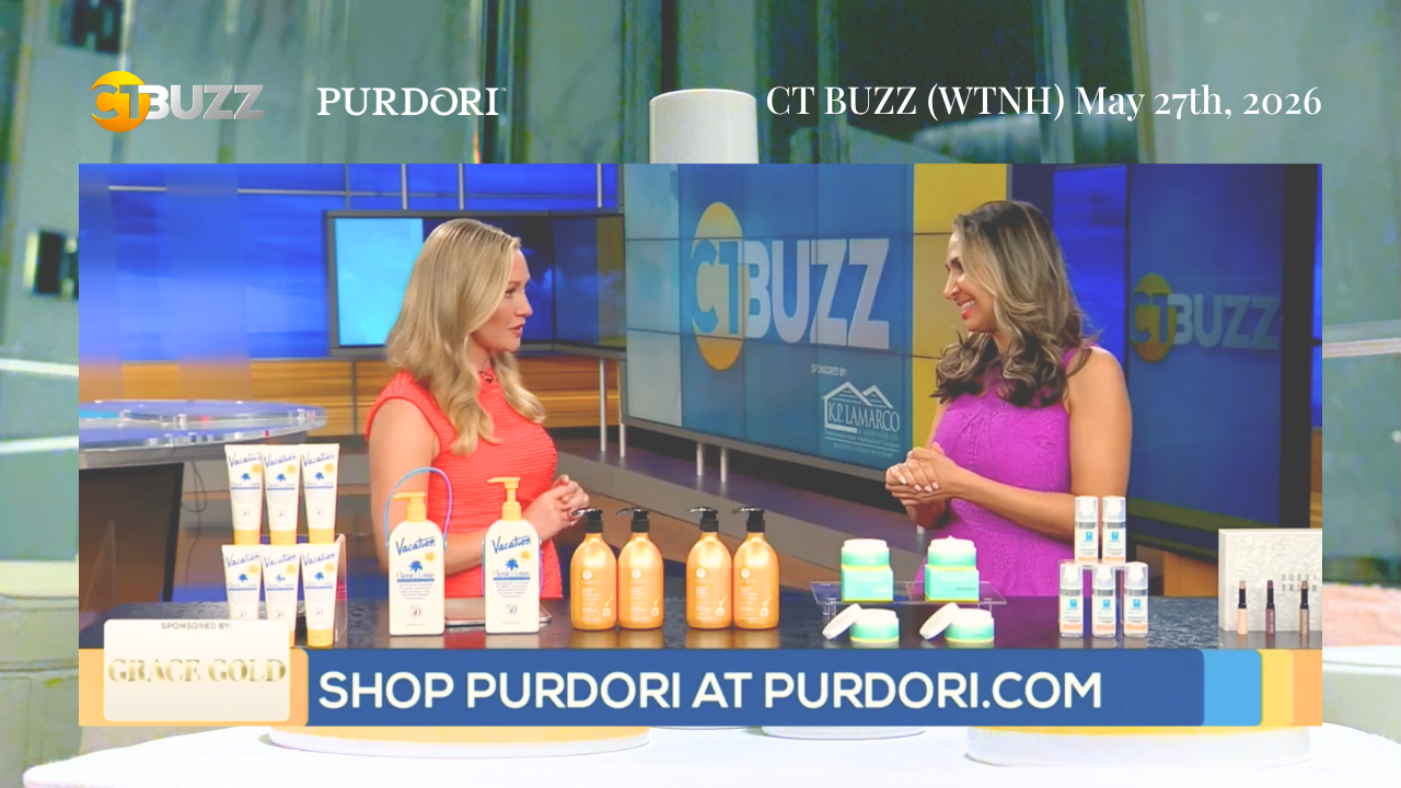 Purdori's Hydrating Facial Masks Featured on WTNH's CT Buzz for Summer Glow