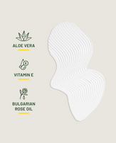 Key ingredients: aloe vera, vitamin E and Bulgarian rose oil